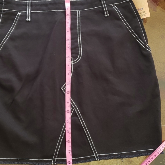 Dickies Juniors' Overall Mini Dress Black Size Large